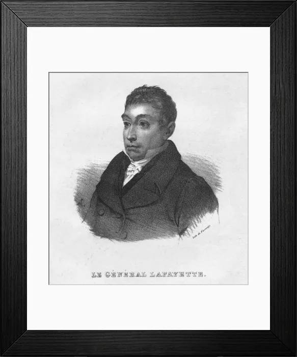 Framed Print : Le General Lafayette, c1830s. Creator: Antoine Adolphe Catherine Fonrouge Framed Print : Le General Lafayette, c1830s. Creator: Antoine Adolphe Catherine Fonrouge