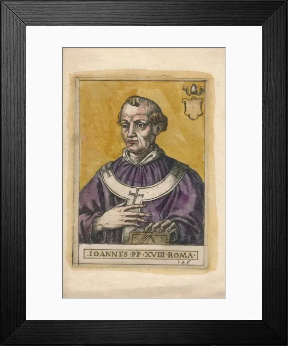 Framed Print : Pope John XVIII. Creator: Unknown Framed Print : Pope John XVIII. Creator: Unknown