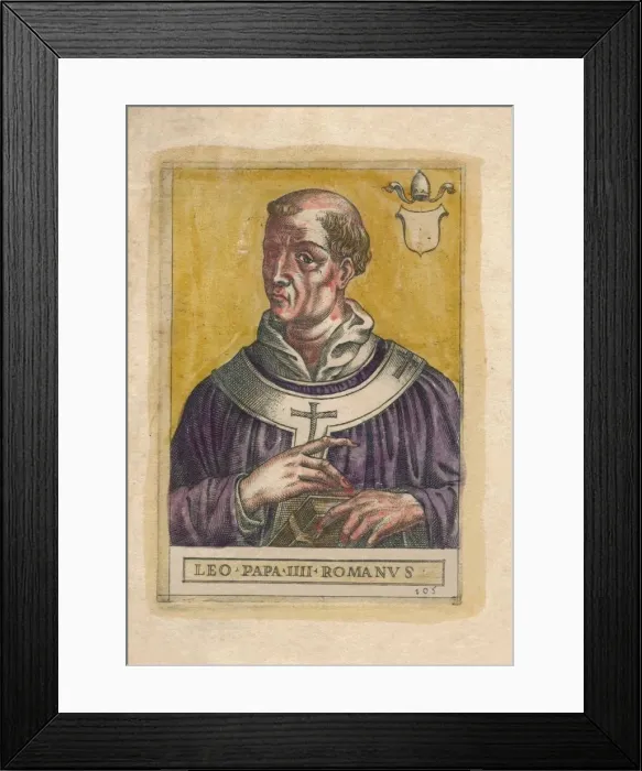 Framed Print : Pope Leo III. Creator: Unknown Framed Print : Pope Leo III. Creator: Unknown