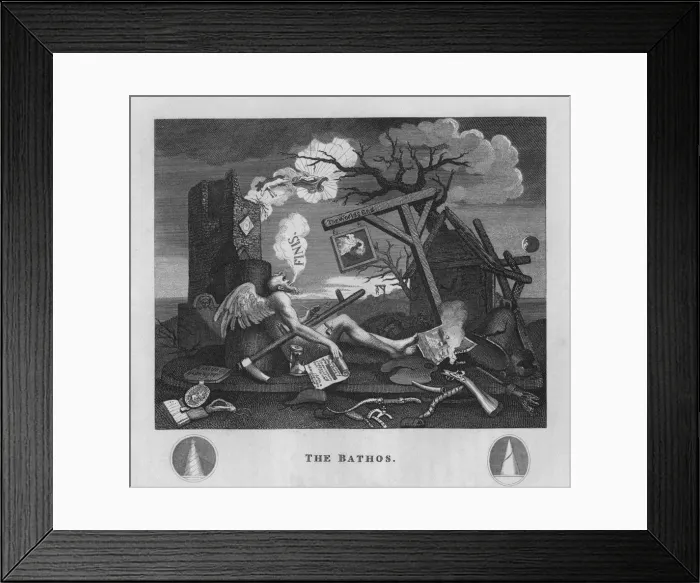 Framed Print : The Bathos, 1807, (1827). Creator: Thomas Cook Framed Print : The Bathos, 1807, (1827). Creator: Thomas Cook