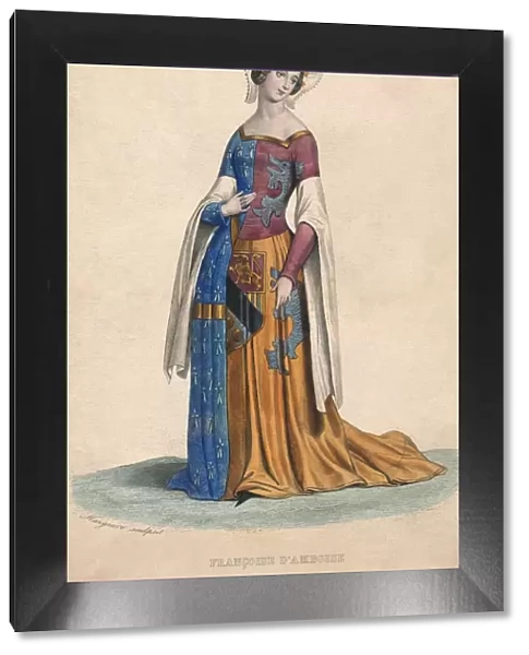 Francoise d Amboise, Duchess of Brittany, c1840. Creator: Edward Hargrave