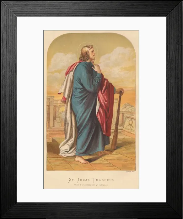 Framed Print : St. Judas Thaddeus, mid-late 19th century. Creator: Wilhelm Kandler Framed Print : St. Judas Thaddeus, mid-late 19th century. Creator: Wilhelm Kandler