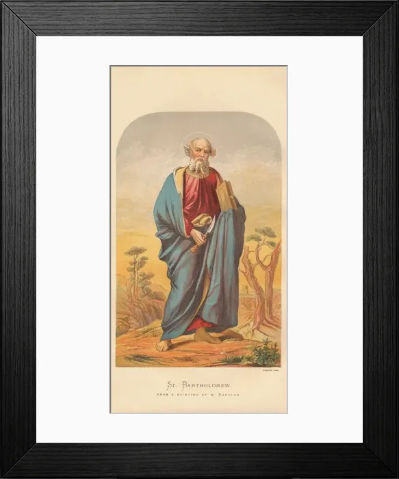 Framed Print : St Bartholomew, mid-late 19th century. Creator: Wilhelm Kandler Framed Print : St Bartholomew, mid-late 19th century. Creator: Wilhelm Kandler