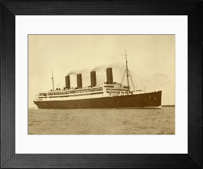 Framed Print : The Aquitana (Cunard Line), 45, 647 Tons, c1930. Creator: Unknown Framed Print : The Aquitana (Cunard Line), 45, 647 Tons, c1930. Creator: Unknown