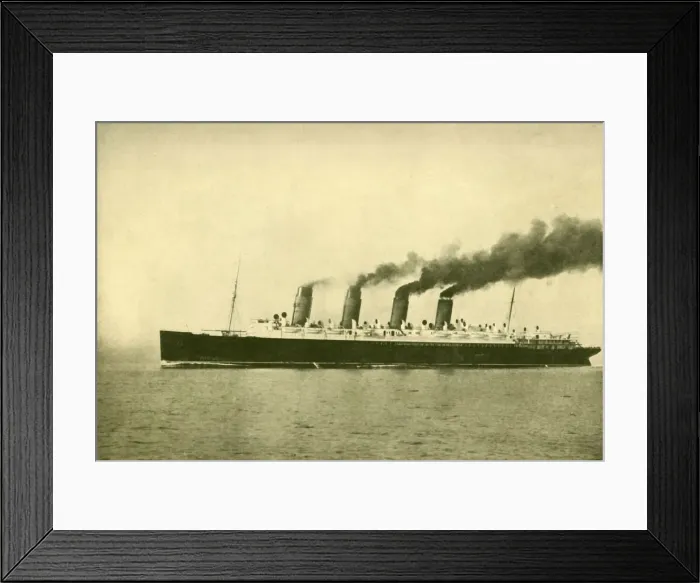Framed Print : The Mauretania (Cunard Line), 30, 696 Tons, c1930. Creator: Unknown Framed Print : The Mauretania (Cunard Line), 30, 696 Tons, c1930. Creator: Unknown