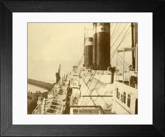 Framed Print : Boat Deck of the Leviathan. c1930. Creator: Unknown Framed Print : Boat Deck of the Leviathan. c1930. Creator: Unknown