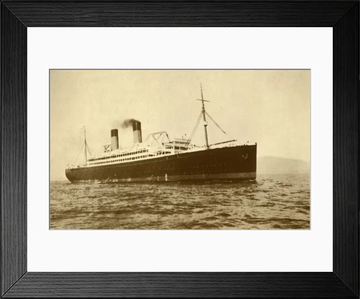 Framed Print : The White Star Liner Doric (16, 484 Tons). Creator: Unknown