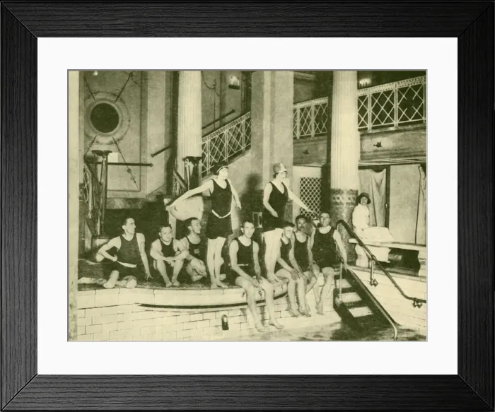 Framed Print : Swimming Pool, Berengaria. Creator: Unknown Framed Print : Swimming Pool, Berengaria. Creator: Unknown