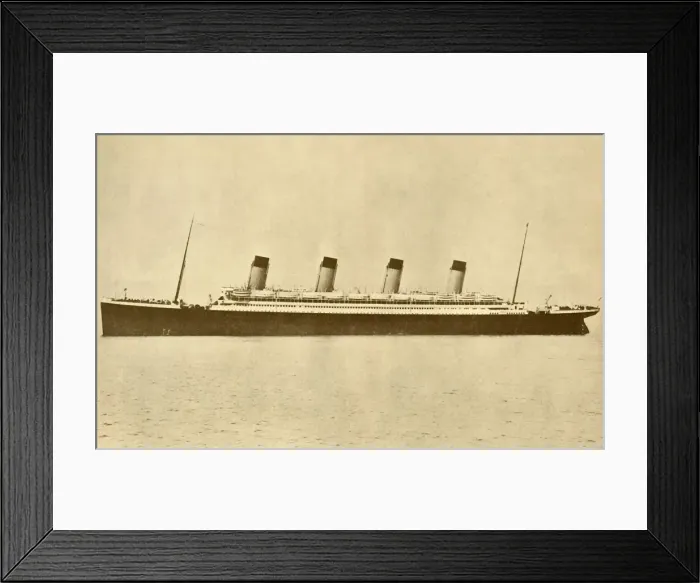 Framed Print : The Olympic (White Star Line) At Sea, c1930. Creator: Unknown Framed Print : The Olympic (White Star Line) At Sea, c1930. Creator: Unknown