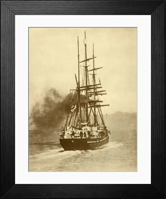 Framed Print : The Terra Nova, A Famous Whaler That Has Taken Part In Several British Framed Print : The Terra Nova, A Famous Whaler That Has Taken Part In Several British