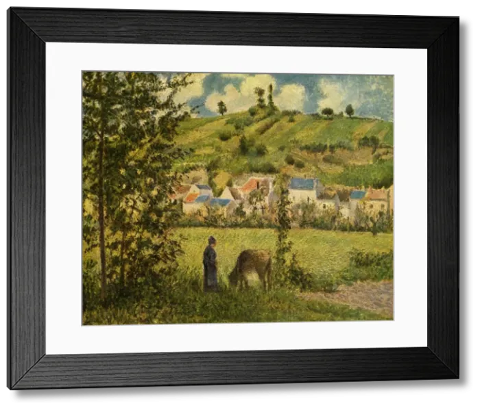 Framed Print : Chaponval, 1880, (1939). Creator: Camille Pissarro Framed Print : Chaponval, 1880, (1939). Creator: Camille Pissarro