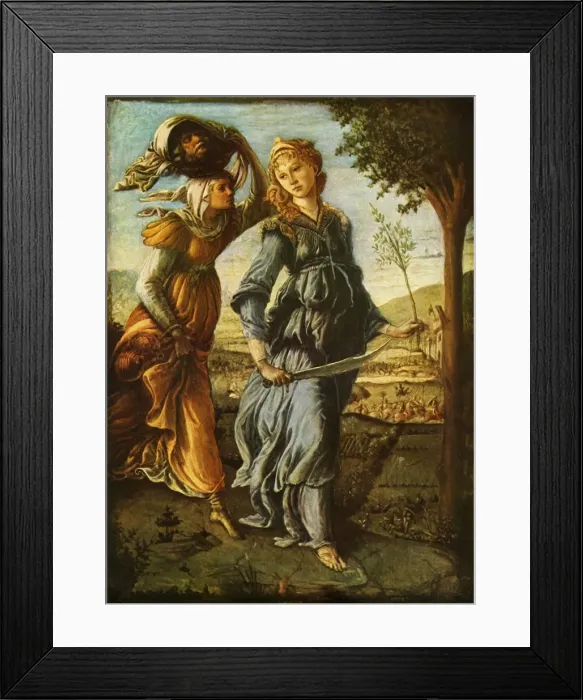 Framed Print : The Return of Judith to Bethulia, c1470, (1937). Creator: Sandro Botticelli Framed Print : The Return of Judith to Bethulia, c1470, (1937). Creator: Sandro Botticelli