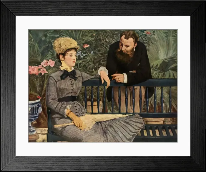 Framed Print : In the Greenhouse, 1879, (1937). Creator: Edouard Manet Framed Print : In the Greenhouse, 1879, (1937). Creator: Edouard Manet