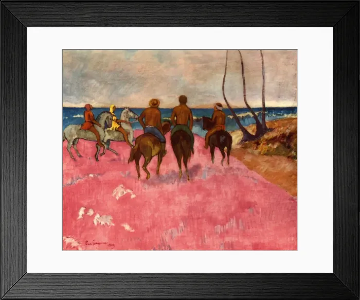 Framed Print : Horsemen on the Shore, 1902, (1937). Creator: Paul Gauguin Framed Print : Horsemen on the Shore, 1902, (1937). Creator: Paul Gauguin