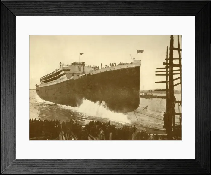 Framed Print : Launch of the Orama (Orient Line), 20, 000 Tons, c1930. Creator: Unknown Framed Print : Launch of the Orama (Orient Line), 20, 000 Tons, c1930. Creator: Unknown