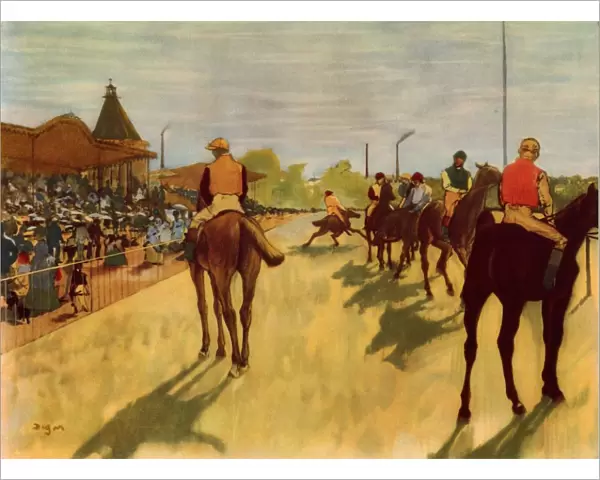 At the Races, c1866-1868, (1937). Creator: Edgar Degas