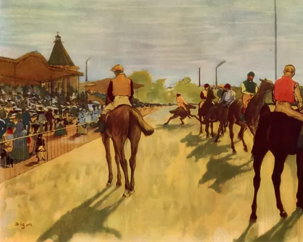 At the Races, c1866-1868, (1937). Creator: Edgar Degas