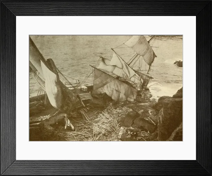 Framed Print : Wrecked on the Lizard, c1930. Creator: Unknown Framed Print : Wrecked on the Lizard, c1930. Creator: Unknown
