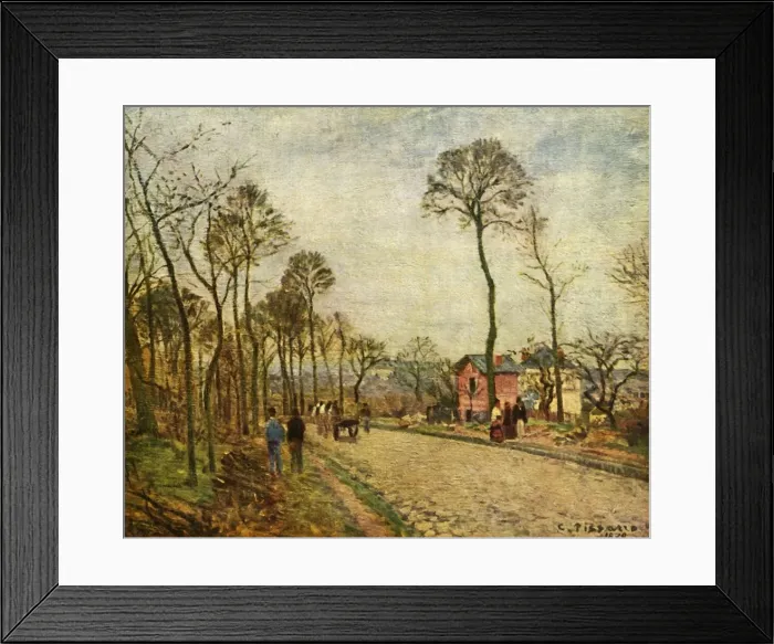 Framed Print : The Road, 1870, (1939). Creator: Camille Pissarro Framed Print : The Road, 1870, (1939). Creator: Camille Pissarro