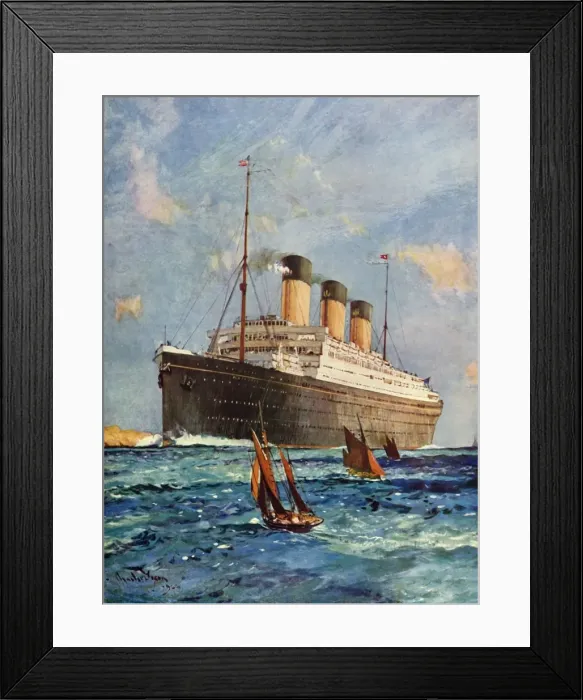 Framed Print : The White Star Liner Majestic. Creator: Unknown Framed Print : The White Star Liner Majestic. Creator: Unknown