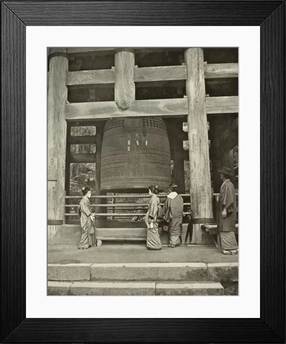 Framed Print : The Great Bell at Chio-In Temple, 1910. Creator: Herbert Ponting Framed Print : The Great Bell at Chio-In Temple, 1910. Creator: Herbert Ponting