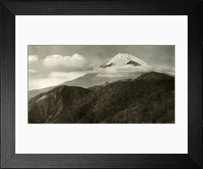 Framed Print : Fuji-san, 1910. Creator: Herbert Ponting Framed Print : Fuji-san, 1910. Creator: Herbert Ponting