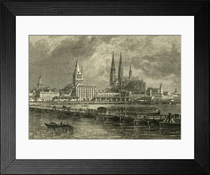 Framed Print : Cologne, 1881. Creator: Unknown Framed Print : Cologne, 1881. Creator: Unknown