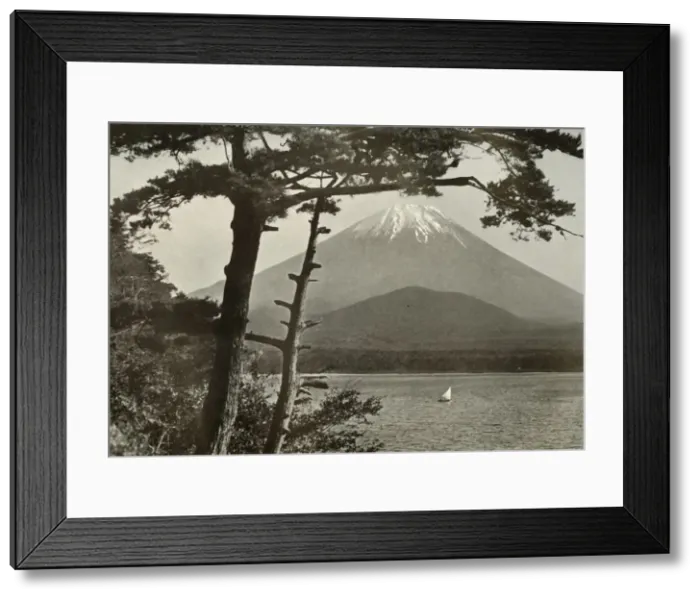 Framed Print : Fuji From Lake Shoji, 1910. Creator: Herbert Ponting Framed Print : Fuji From Lake Shoji, 1910. Creator: Herbert Ponting
