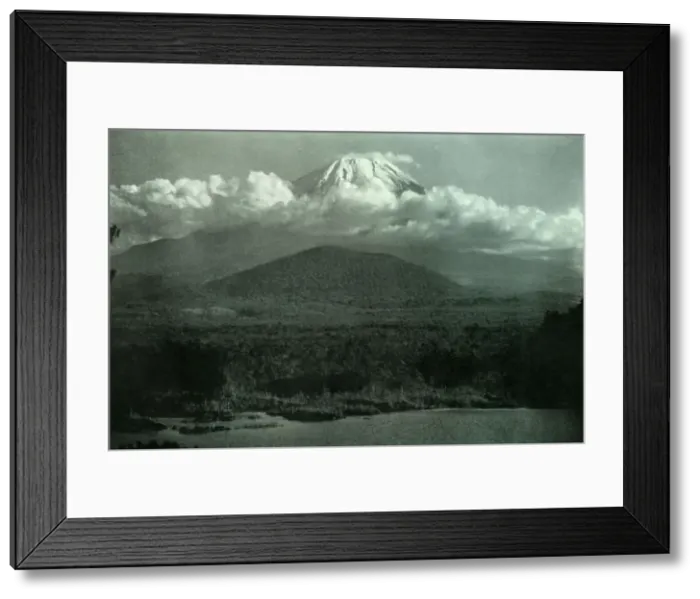Framed Print : Fuji at Sunrise, 1910. Creator: Herbert Ponting Framed Print : Fuji at Sunrise, 1910. Creator: Herbert Ponting