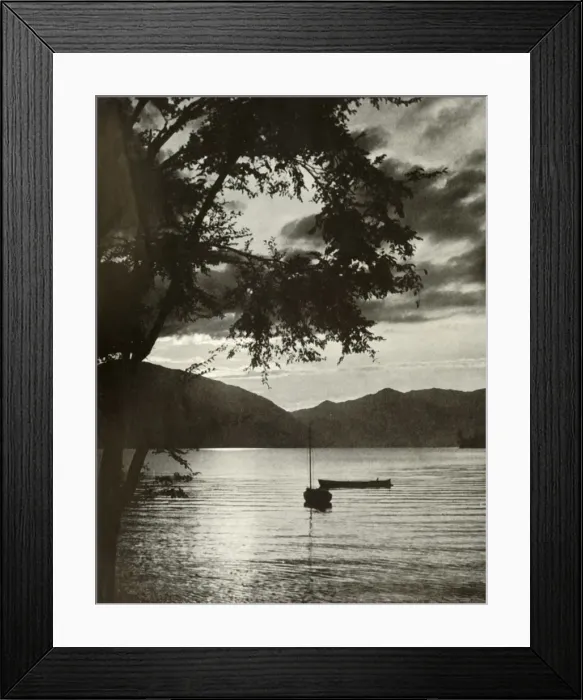 Framed Print : Lake Chuzenji, 1910. Creator: Herbert Ponting Framed Print : Lake Chuzenji, 1910. Creator: Herbert Ponting
