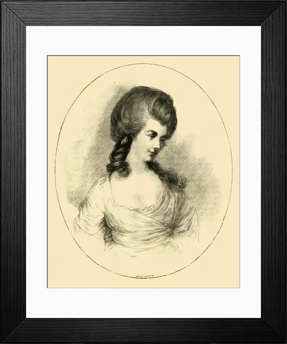 Framed Print : The Duchess of Devonshire, c1780, (1881). Creator: Unknown Framed Print : The Duchess of Devonshire, c1780, (1881). Creator: Unknown