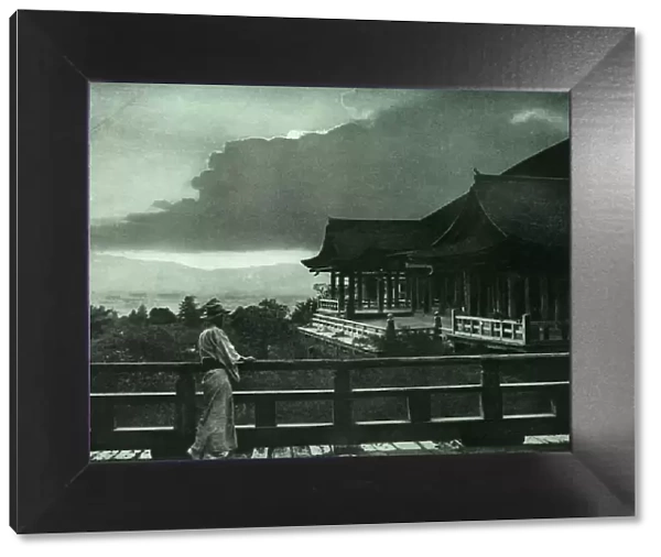 Moonlight at Kiyomizu-Dera, 1910. Creator: Herbert Ponting