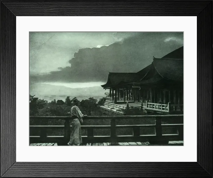 Framed Print : Moonlight at Kiyomizu-Dera, 1910. Creator: Herbert Ponting Framed Print : Moonlight at Kiyomizu-Dera, 1910. Creator: Herbert Ponting