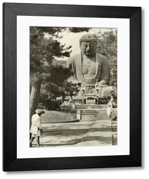 Framed Print : Amida, The Buddha, 1910. Creator: Herbert Ponting Framed Print : Amida, The Buddha, 1910. Creator: Herbert Ponting