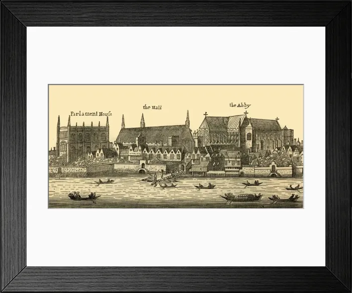 Framed Print : Westminster in 1640, 1881. Creator: Wenceslaus Hollar Framed Print : Westminster in 1640, 1881. Creator: Wenceslaus Hollar
