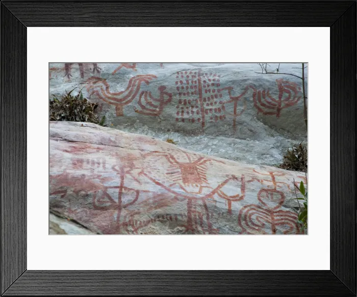 Framed Print : Pictography, Faical, San Ignacio, Cajamarca, Peru, 2015. Creator: Luis Rosendo Framed Print : Pictography, Faical, San Ignacio, Cajamarca, Peru, 2015. Creator: Luis Rosendo