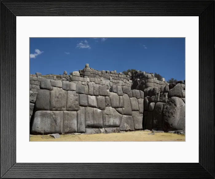 Framed Print : Sacsahuaman Fortress, Cusco, Peru, 2015. Creator: Luis Rosendo Framed Print : Sacsahuaman Fortress, Cusco, Peru, 2015. Creator: Luis Rosendo