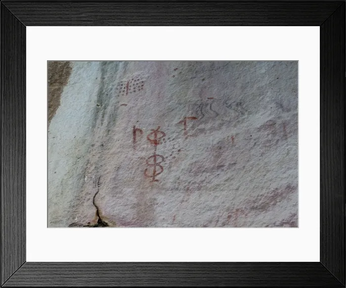Framed Print : Pictography, Faical, San Ignacio, Cajamarca, Peru, 2015. Creator: Luis Rosendo Framed Print : Pictography, Faical, San Ignacio, Cajamarca, Peru, 2015. Creator: Luis Rosendo
