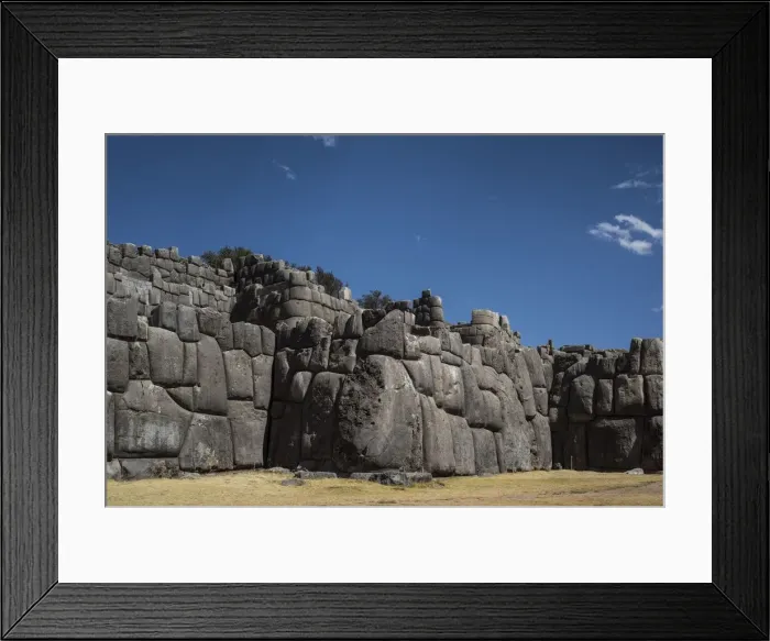 Framed Print : Sacsahuaman Fortress, Cusco, Peru, 2015. Creator: Luis Rosendo Framed Print : Sacsahuaman Fortress, Cusco, Peru, 2015. Creator: Luis Rosendo