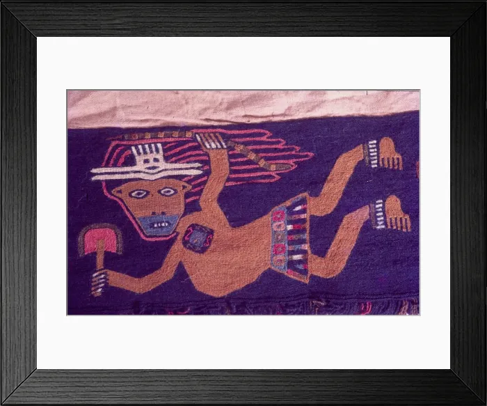 Framed Print : Textiles, Paracas Culture, Peru, 2015. Creator: Luis Rosendo Framed Print : Textiles, Paracas Culture, Peru, 2015. Creator: Luis Rosendo
