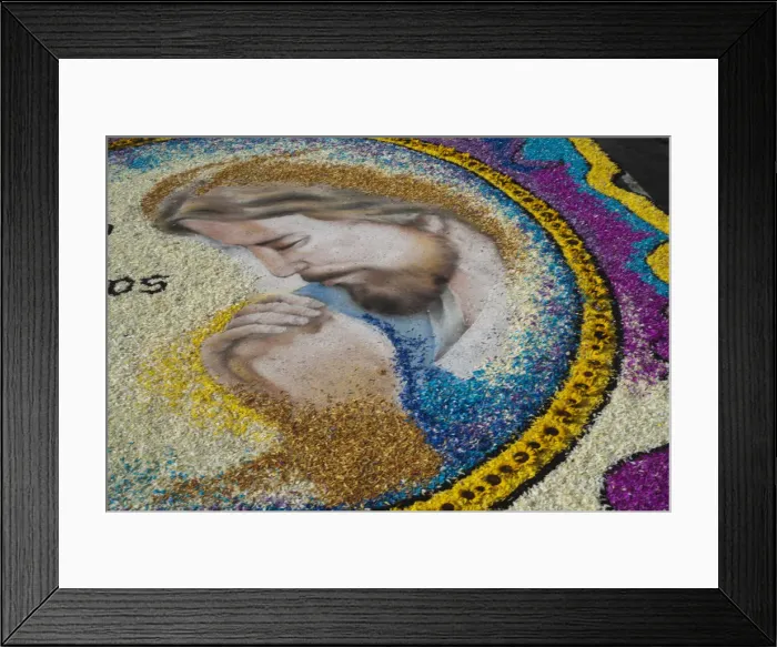 Framed Print : Holy Week Surco Flower Carpet, Lima, Peru, 2015. Creator: Luis Rosendo Framed Print : Holy Week Surco Flower Carpet, Lima, Peru, 2015. Creator: Luis Rosendo