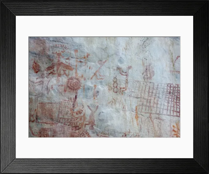 Framed Print : Pictography, Faical, San Ignacio, Cajamarca, Peru, 2015. Creator: Luis Rosendo Framed Print : Pictography, Faical, San Ignacio, Cajamarca, Peru, 2015. Creator: Luis Rosendo