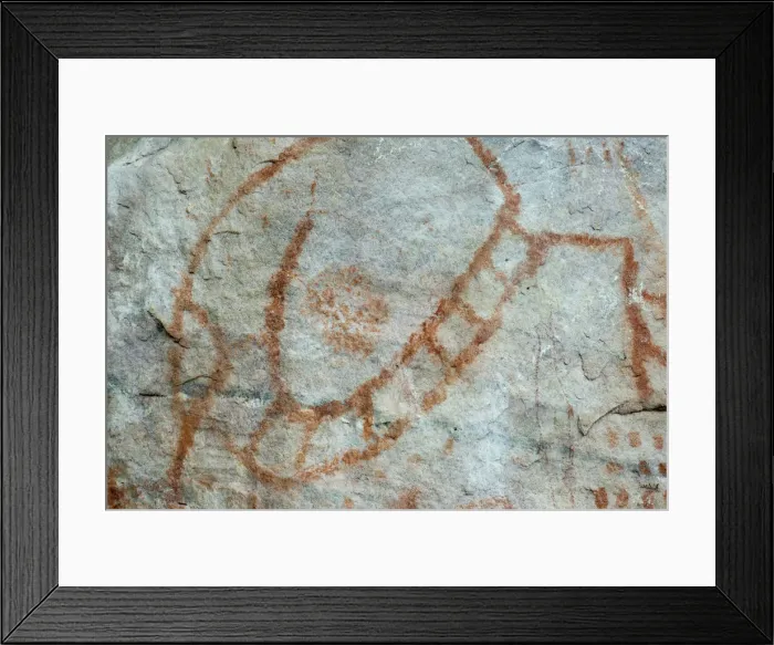 Framed Print : Pictography, Faical, San Ignacio, Cajamarca, Peru, 2015. Creator: Luis Rosendo Framed Print : Pictography, Faical, San Ignacio, Cajamarca, Peru, 2015. Creator: Luis Rosendo
