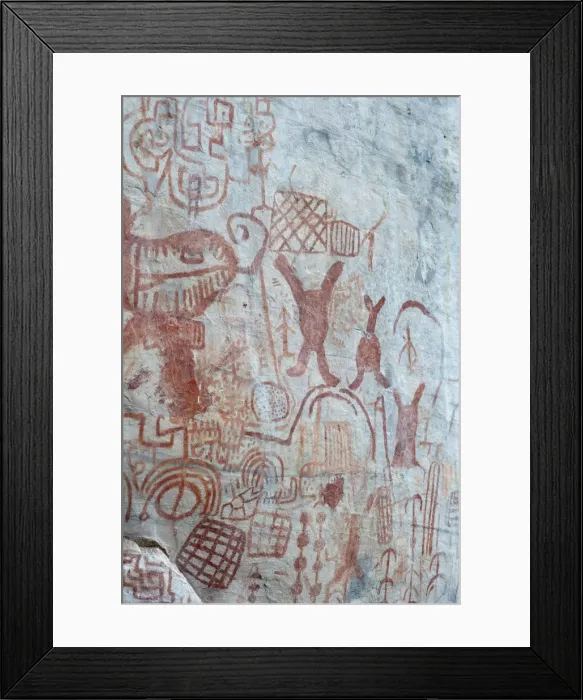 Framed Print : Pictography, Faical, San Ignacio, Cajamarca, Peru, 2015. Creator: Luis Rosendo Framed Print : Pictography, Faical, San Ignacio, Cajamarca, Peru, 2015. Creator: Luis Rosendo