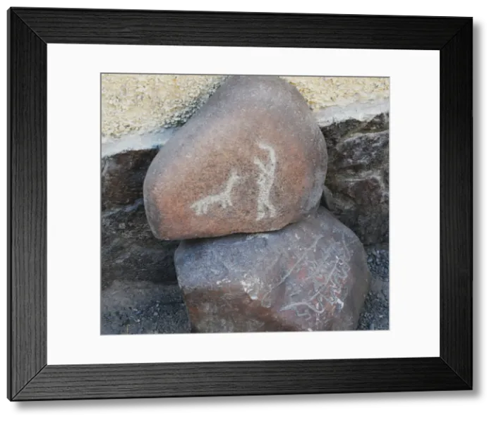 Framed Print : Stone Figures, Miculla Sacred Valley, Tacna, Peru, 2015. Creator: Luis Rosendo Framed Print : Stone Figures, Miculla Sacred Valley, Tacna, Peru, 2015. Creator: Luis Rosendo
