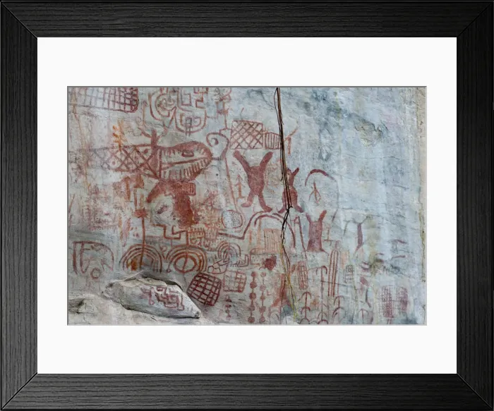 Framed Print : Pictography, Faical, San Ignacio, Cajamarca, Peru, 2015. Creator: Luis Rosendo Framed Print : Pictography, Faical, San Ignacio, Cajamarca, Peru, 2015. Creator: Luis Rosendo