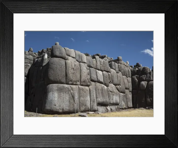 Framed Print : Sacsahuaman Fortress, Cusco, Peru, 2015. Creator: Luis Rosendo Framed Print : Sacsahuaman Fortress, Cusco, Peru, 2015. Creator: Luis Rosendo