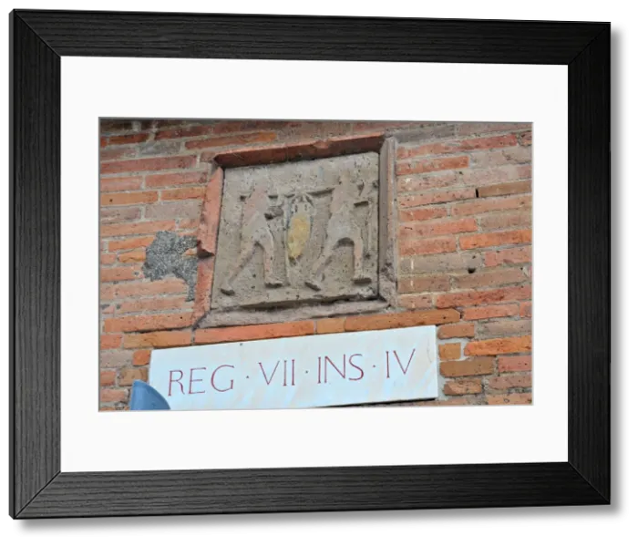 Framed Print : Pompeii, Campania, Naples, Italy, 2015. Creator: Luis Rosendo Framed Print : Pompeii, Campania, Naples, Italy, 2015. Creator: Luis Rosendo