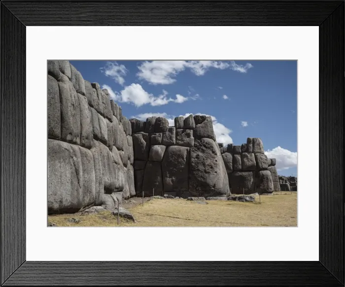 Framed Print : Sacsahuaman Fortress, Cusco, Peru, 2015. Creator: Luis Rosendo Framed Print : Sacsahuaman Fortress, Cusco, Peru, 2015. Creator: Luis Rosendo