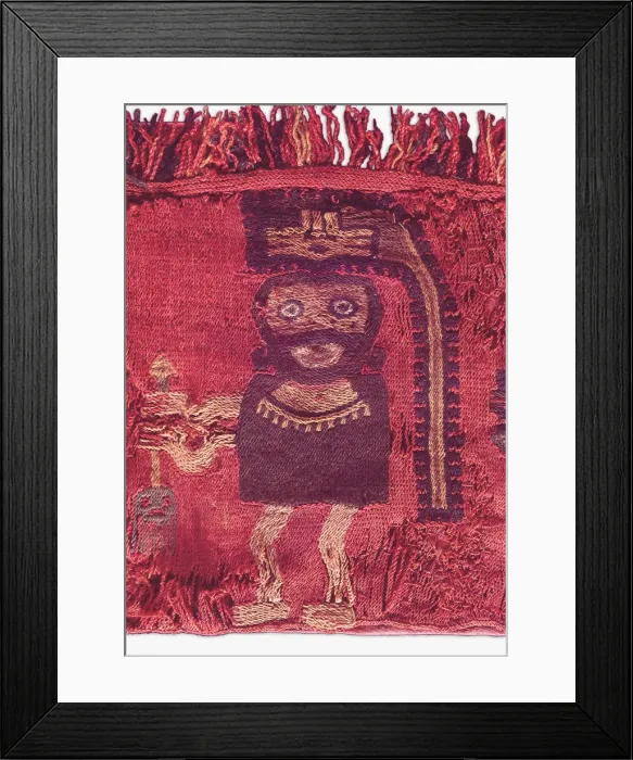Framed Print : Textiles, Paracas Culture, Peru, 2015. Creator: Luis Rosendo Framed Print : Textiles, Paracas Culture, Peru, 2015. Creator: Luis Rosendo